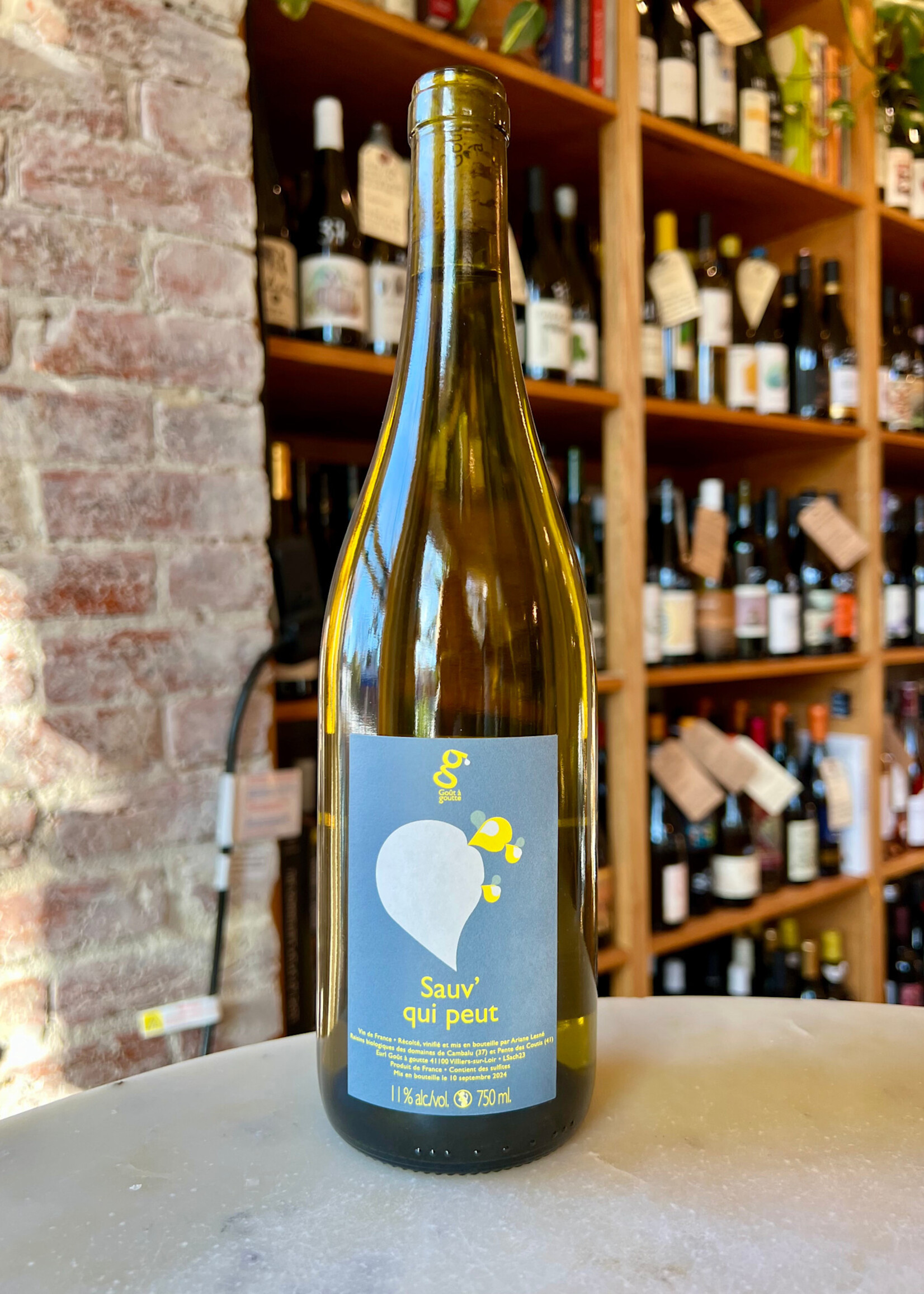 Ariane Lesne Gout a Goutte, Sauv’ Qui Peut,  AOC Côteaux du Vendômois, Loire, France 2023  2023