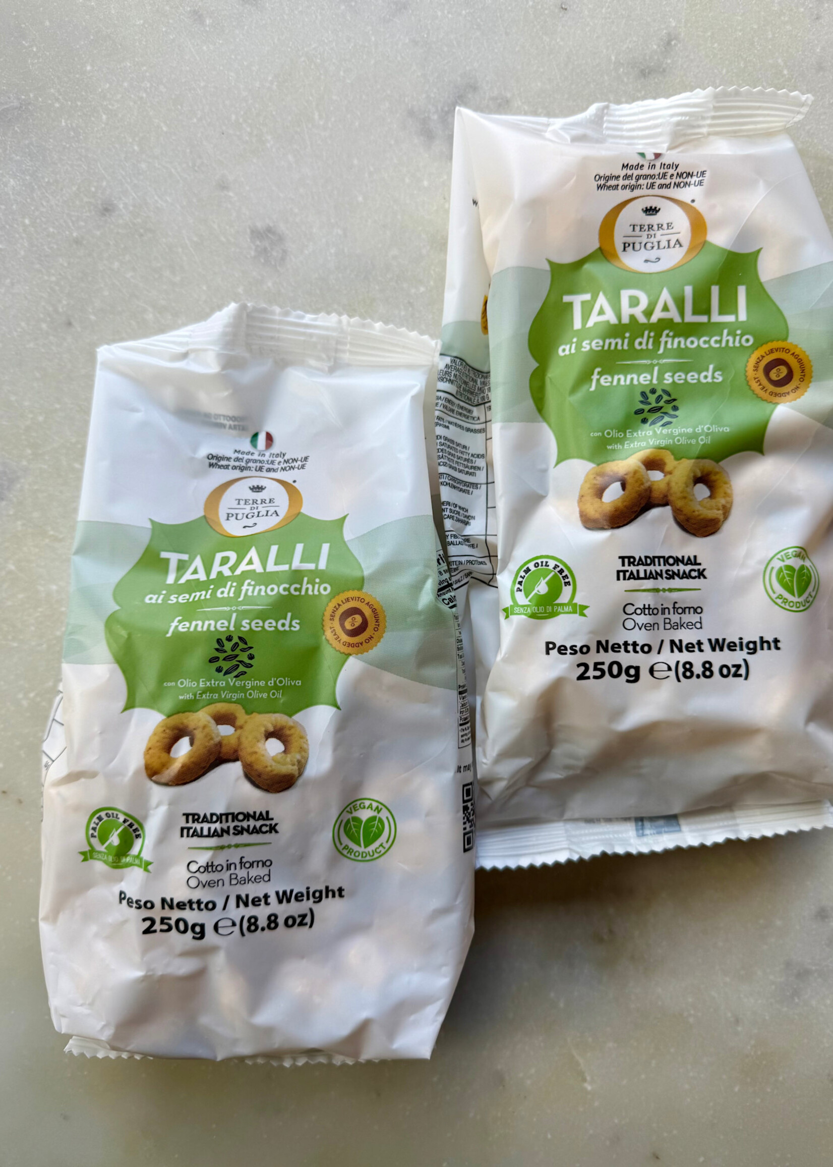 Terre di Puglia  Fennel Taralli 8.8 oz (250g)
