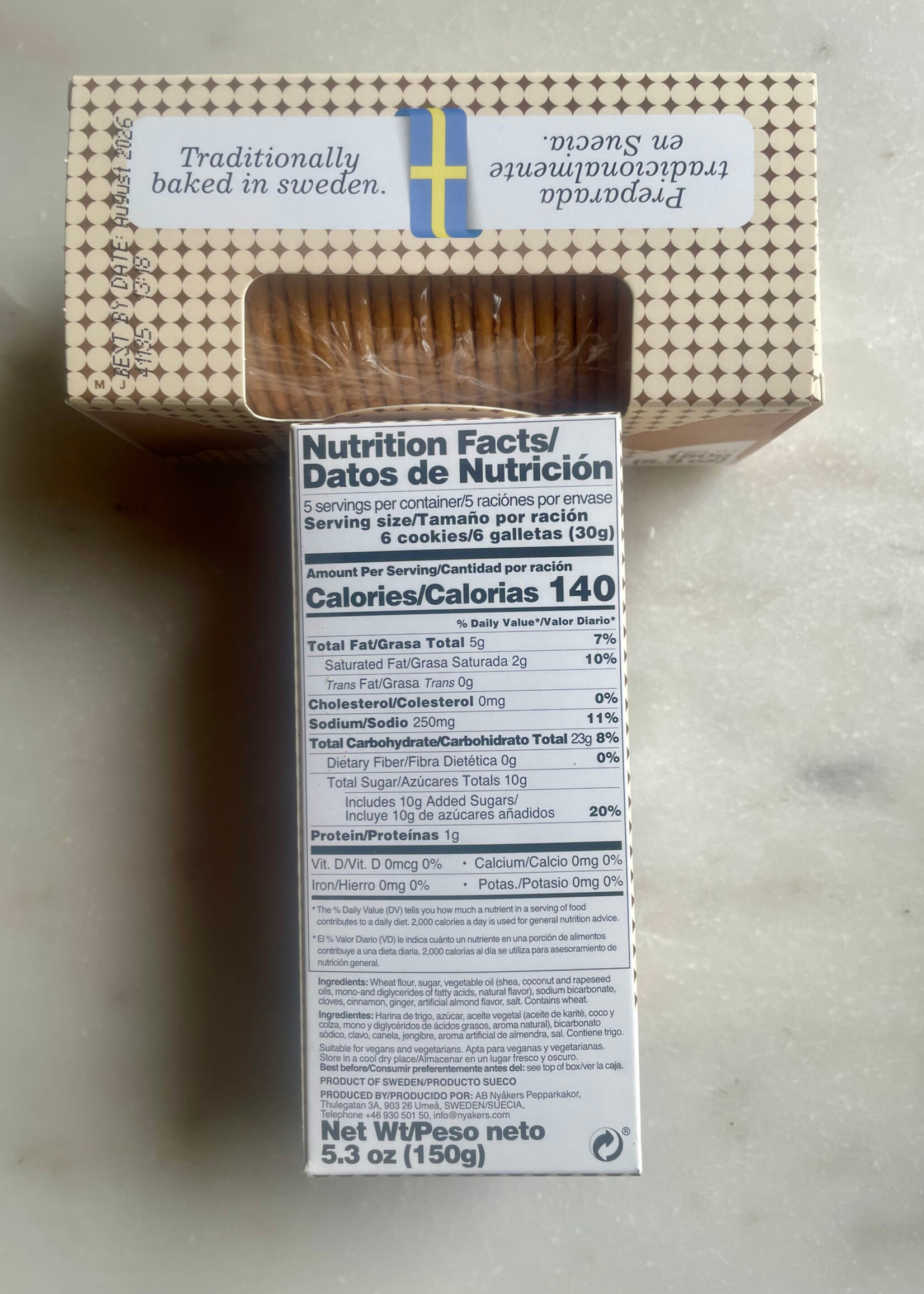 Nyåkers Swedish Almond Gingersnaps 150g