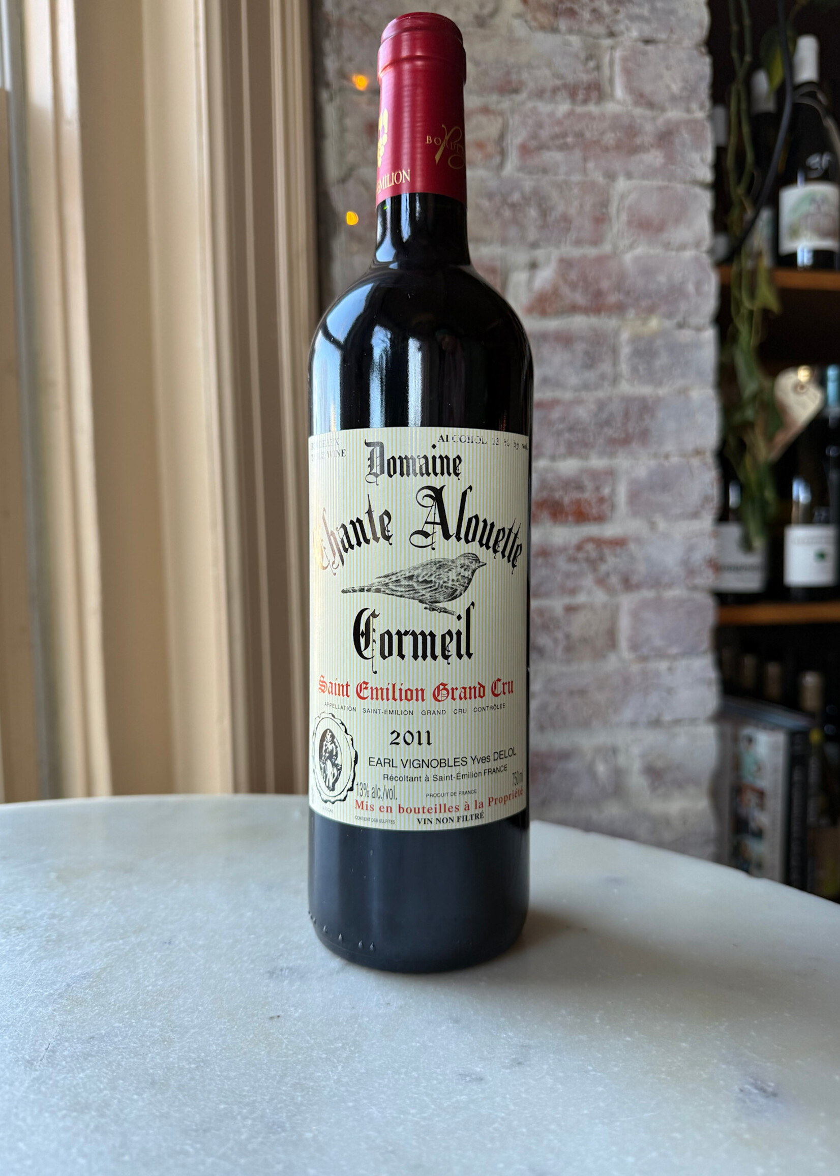 Domaine Chante Alouette Cormeil Saint Emilion Grand Cru, Bordeaux, France 2011