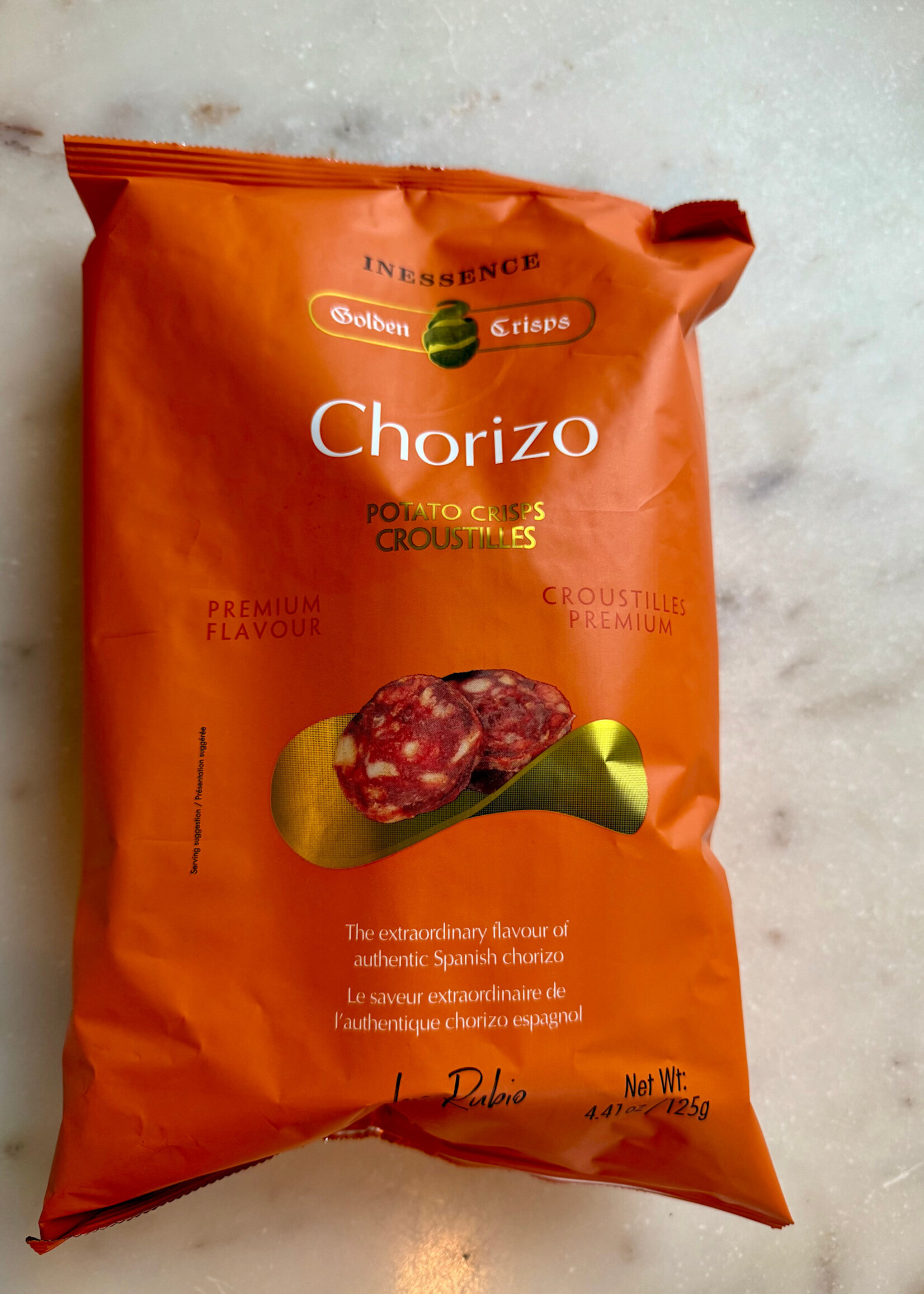 Inessence, Spanish Chorizo Potato Chips, Spain 4.41oz (125g)