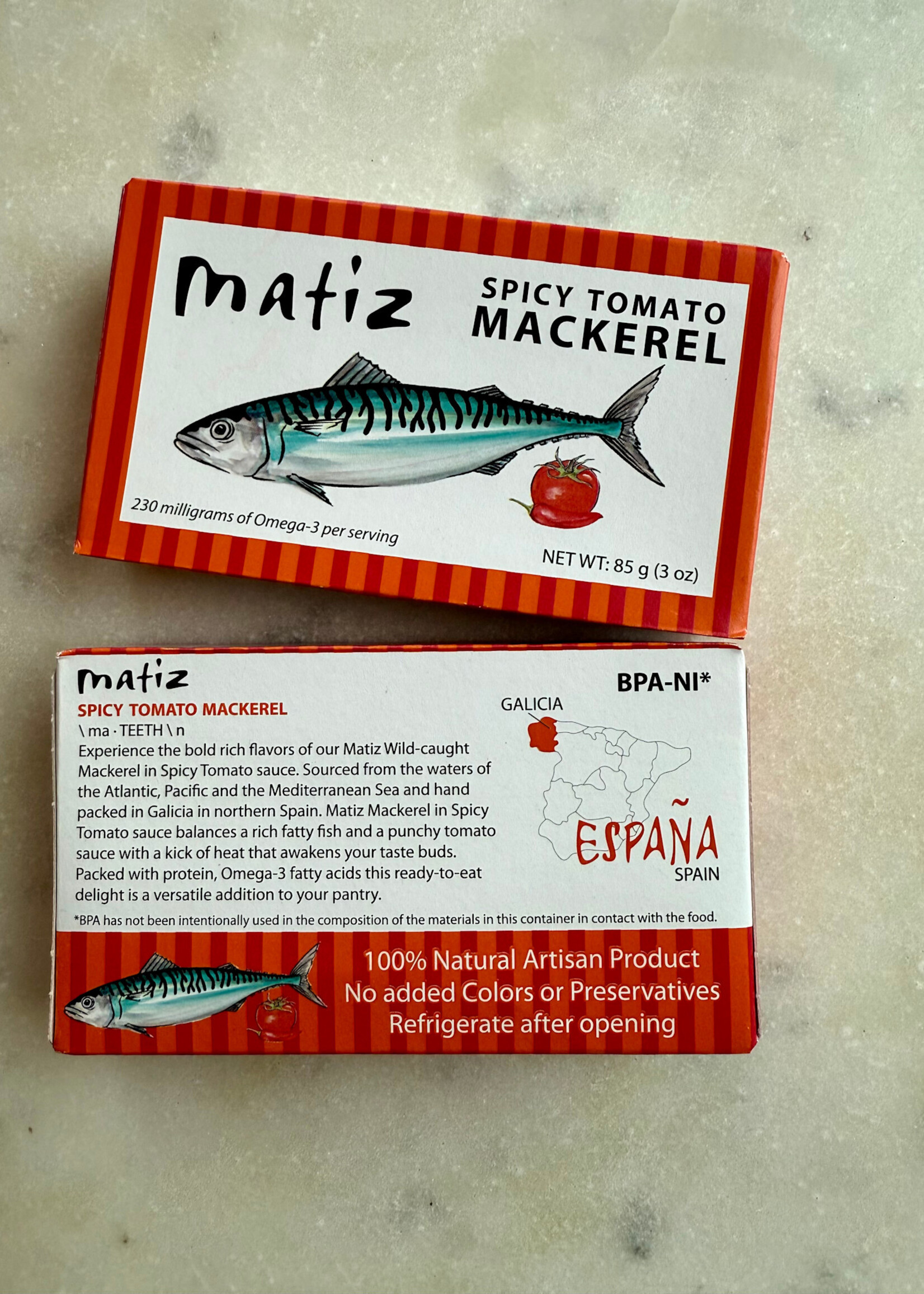 Matiz Wild Caught Mackerel in Spicy Tomato Sauce 3oz 85g