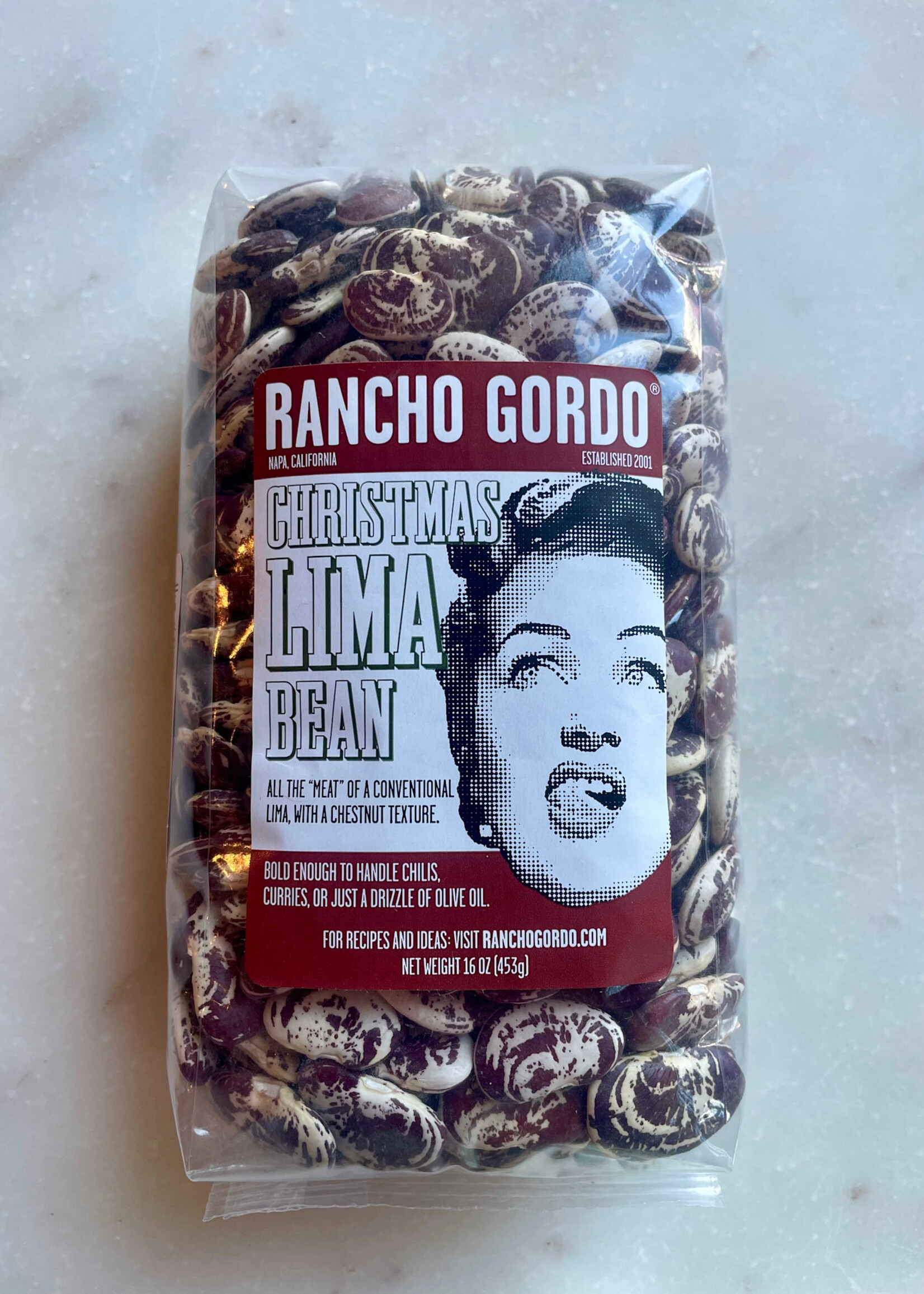 Rancho Gordo Christmas Lima Beans 16oz
