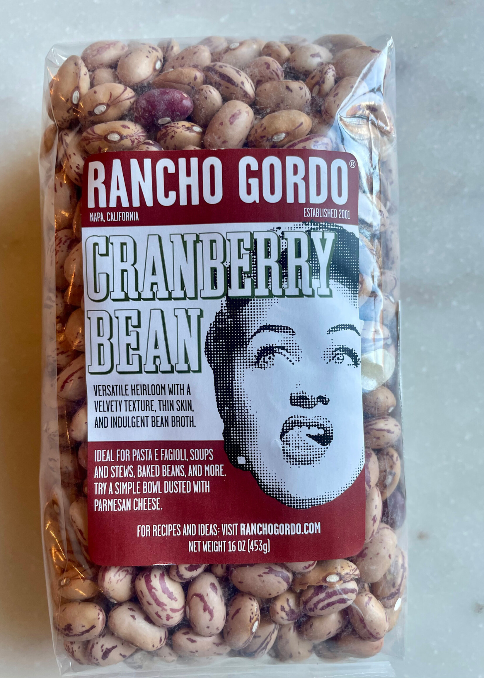 Rancho Gordo Baby Cranberry Beans 16oz
