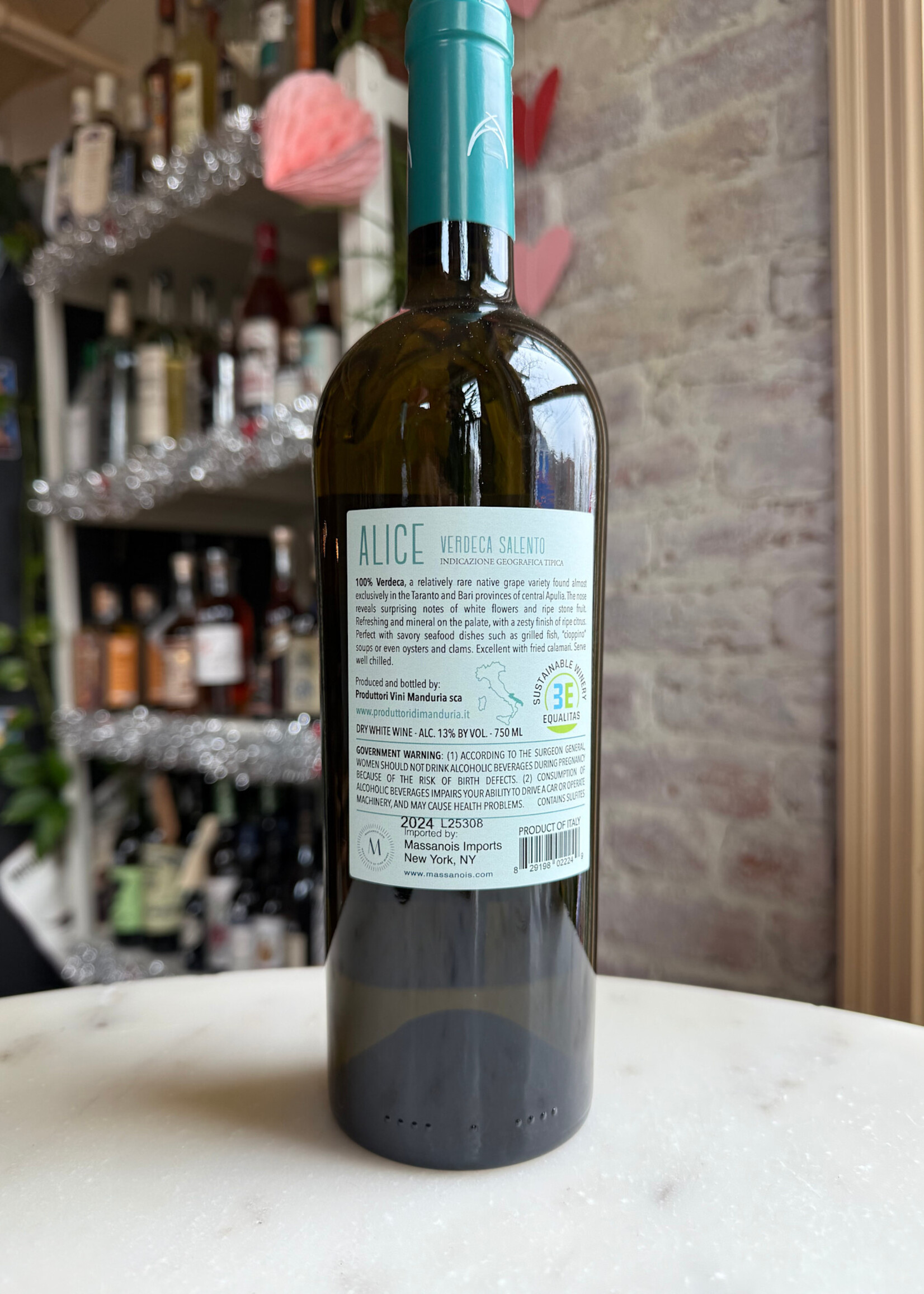 Produttorio di Manduria, Alice, Salento IGT, Italy 2024