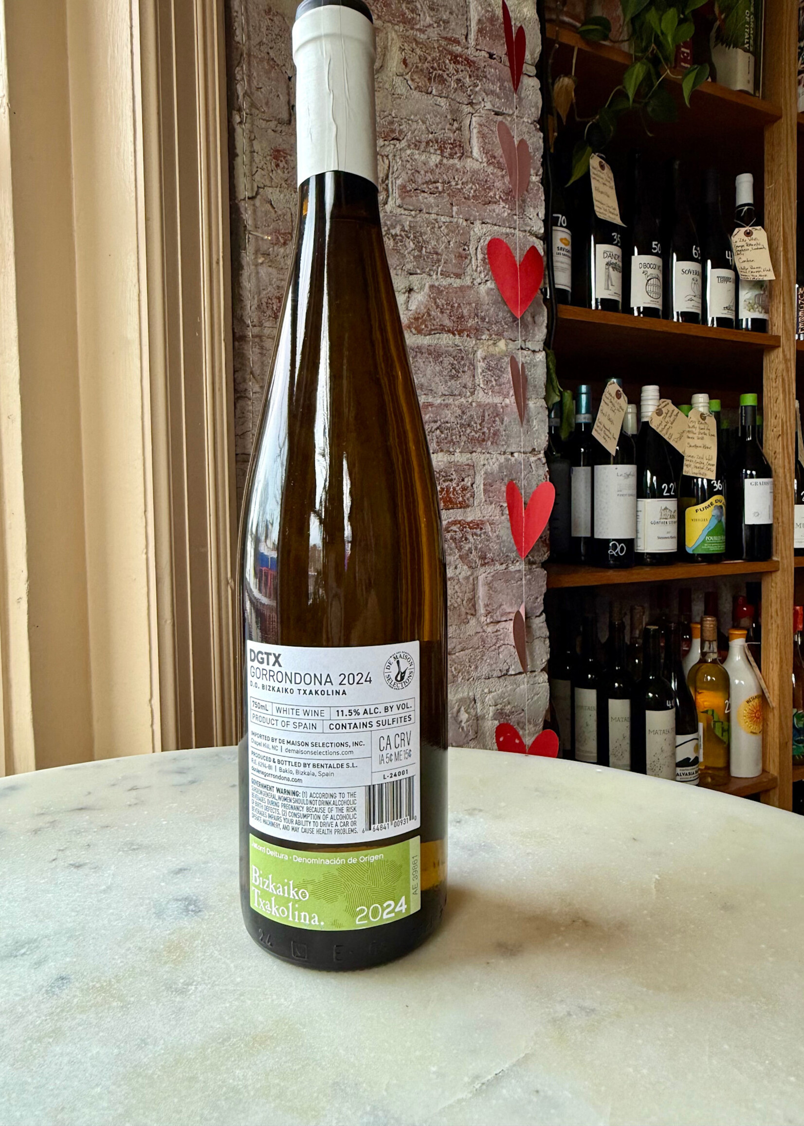 Demaison Doniene Gorrondona, Txakoli de Bizkaiko Blanco, Spain 2024