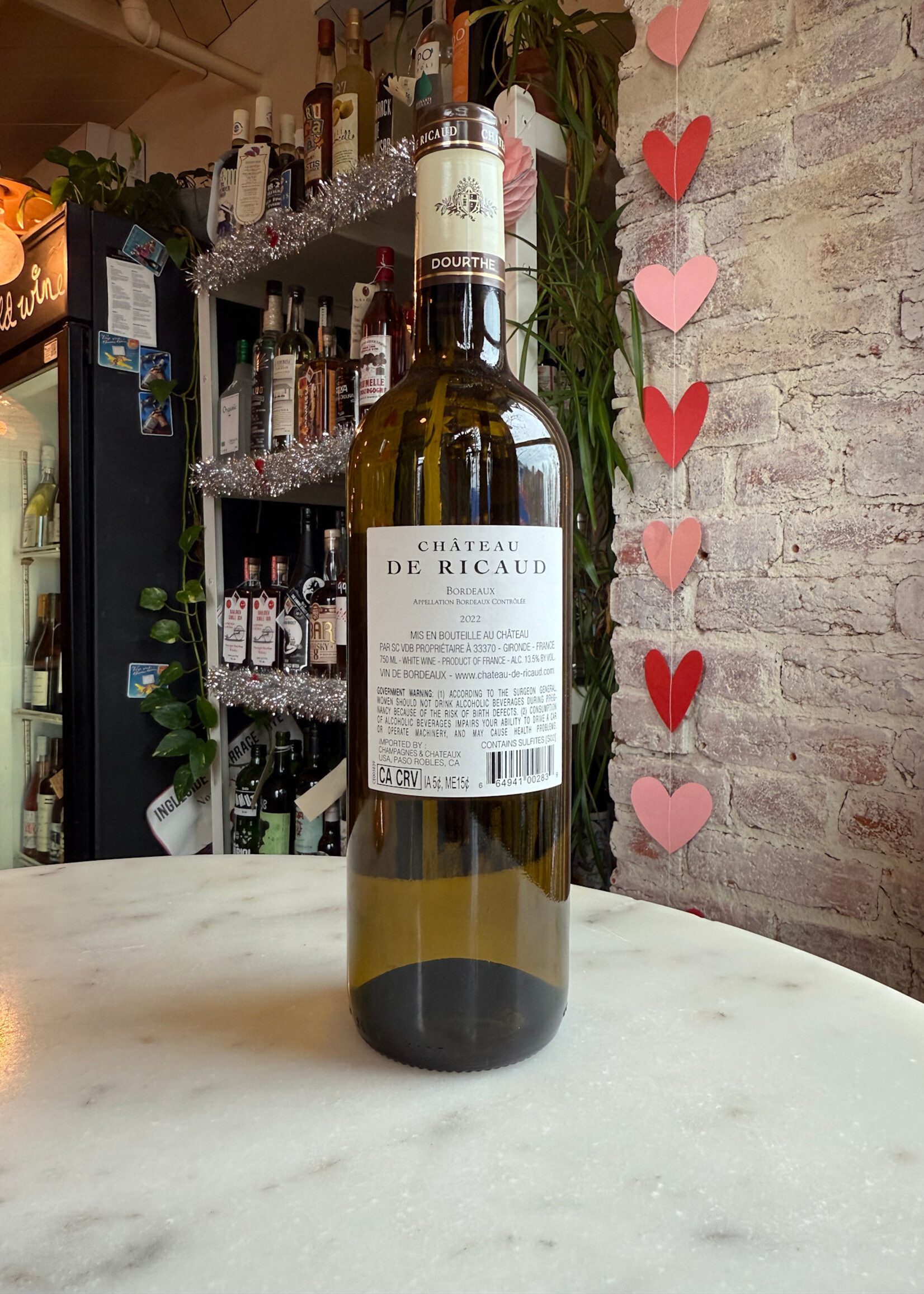 Chàteau de Ricaud, Bordeaux Blanc, Bordeaux, France 2022