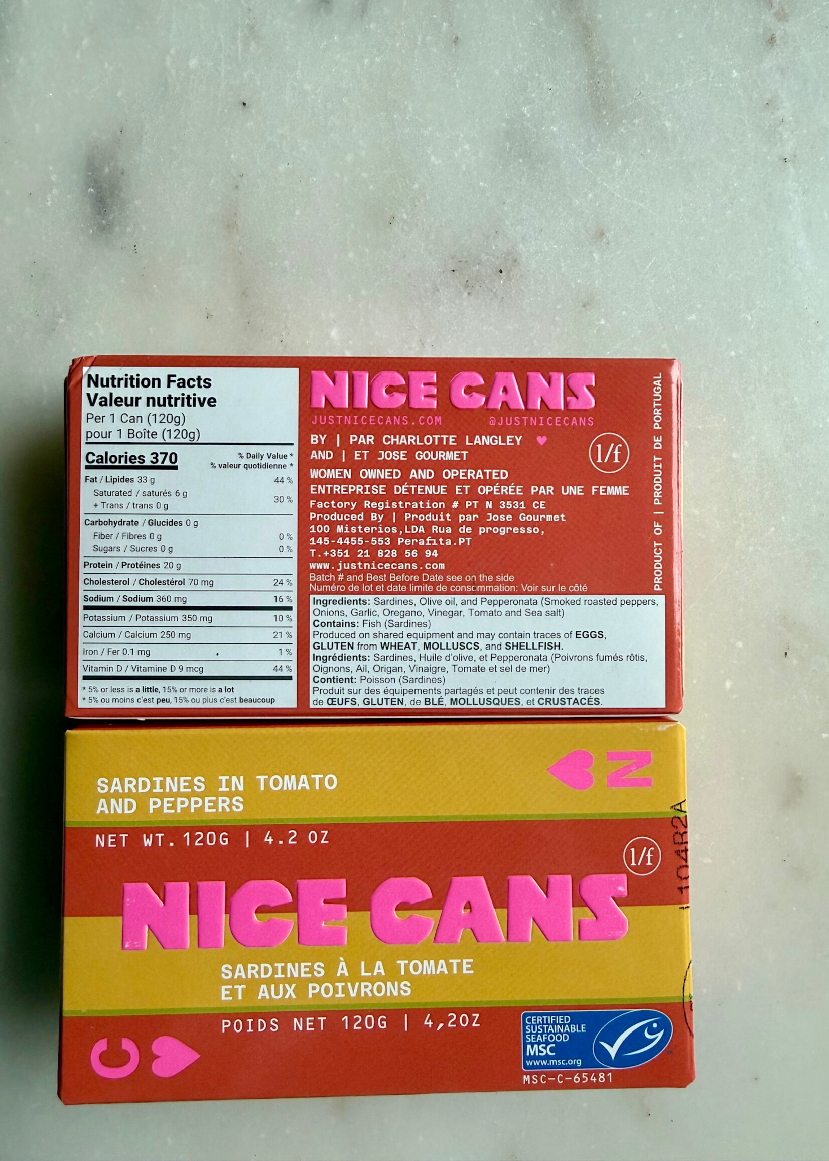 Nice Cans Sardines in Tomato and Peppers 120g