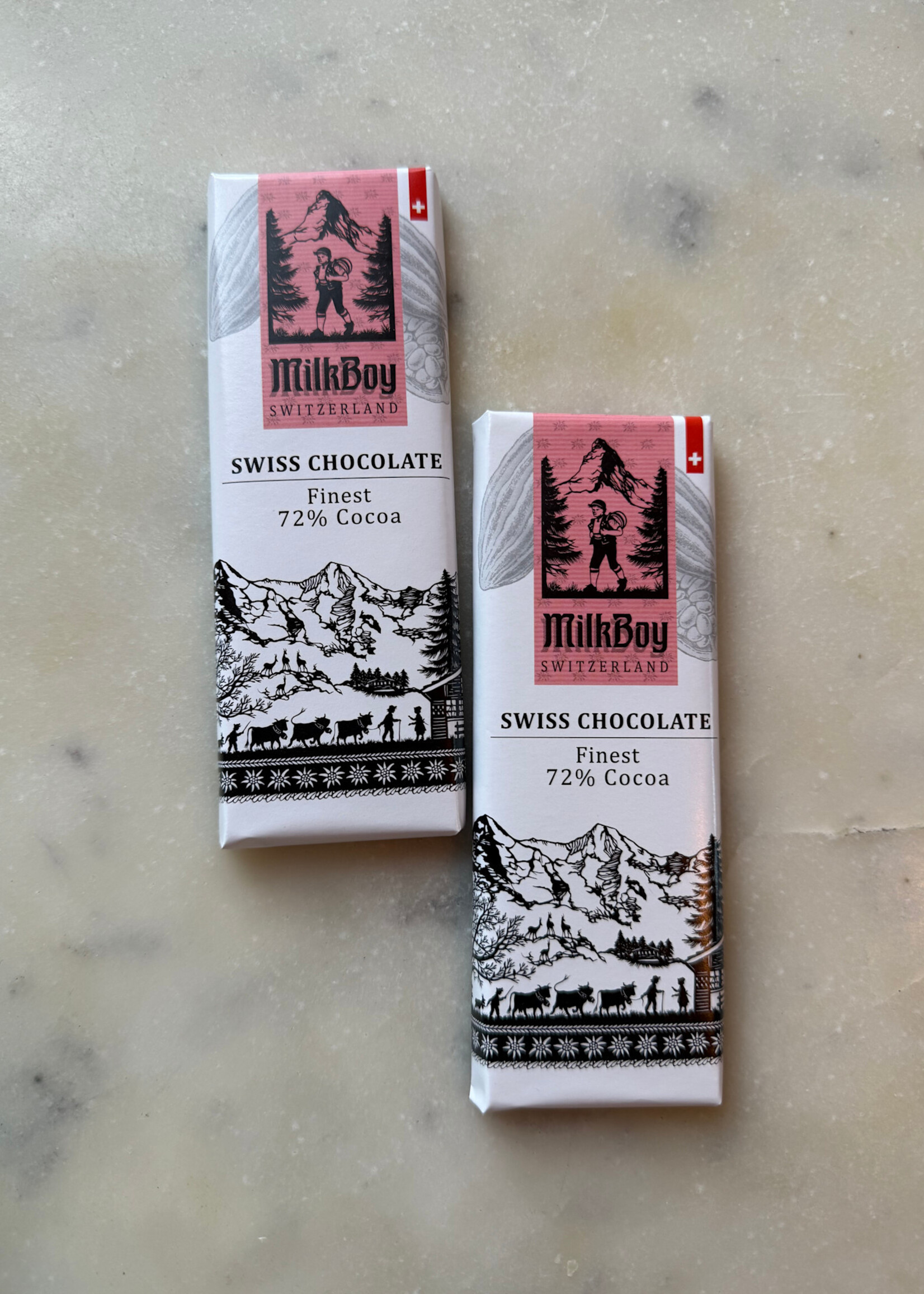 Milk Boy Swiss Chocolate Finest 72% Cocoa  1.4oz (40g)
