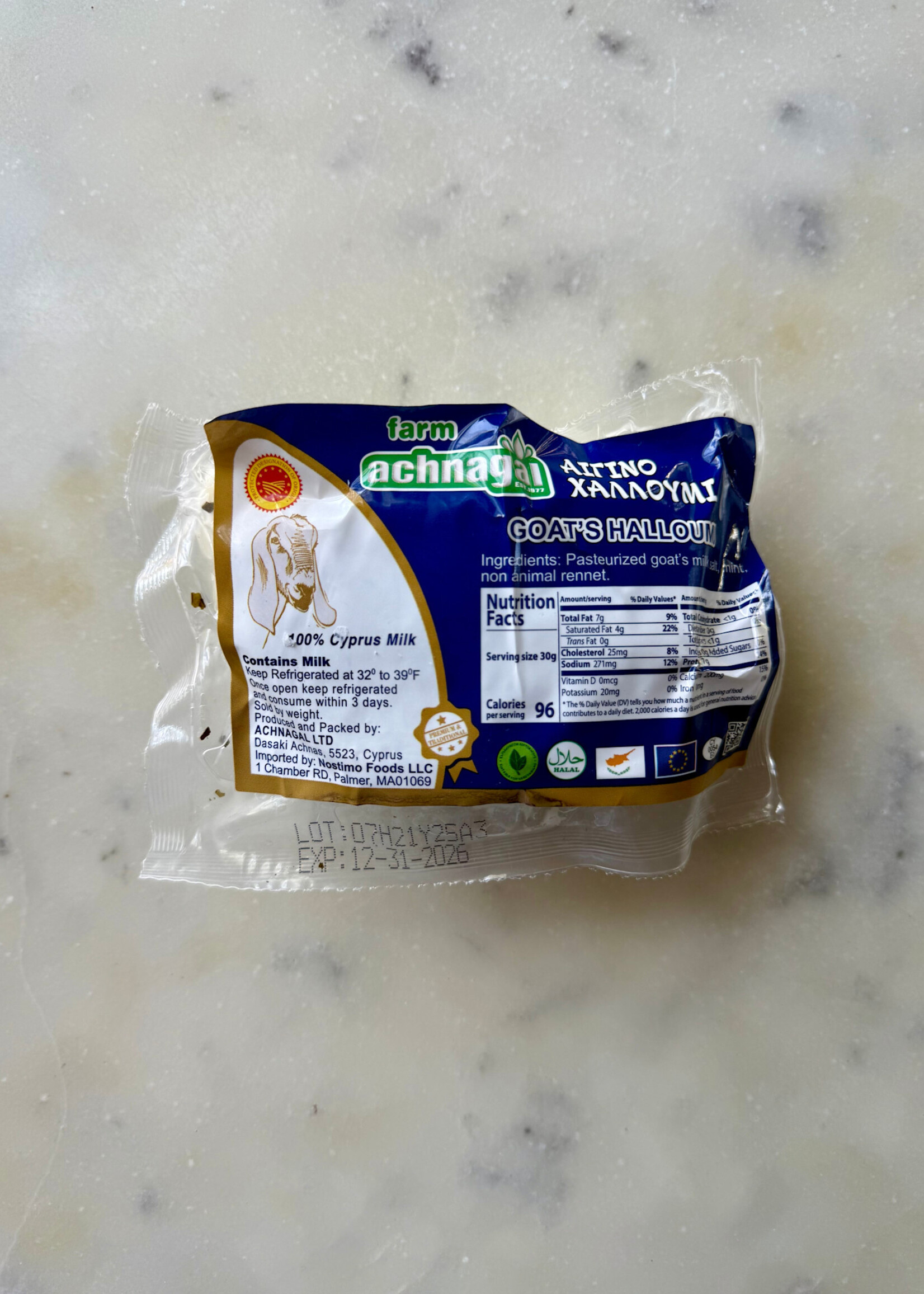 Achnagal Halloumi, Cyprus 8.8oz (250g)