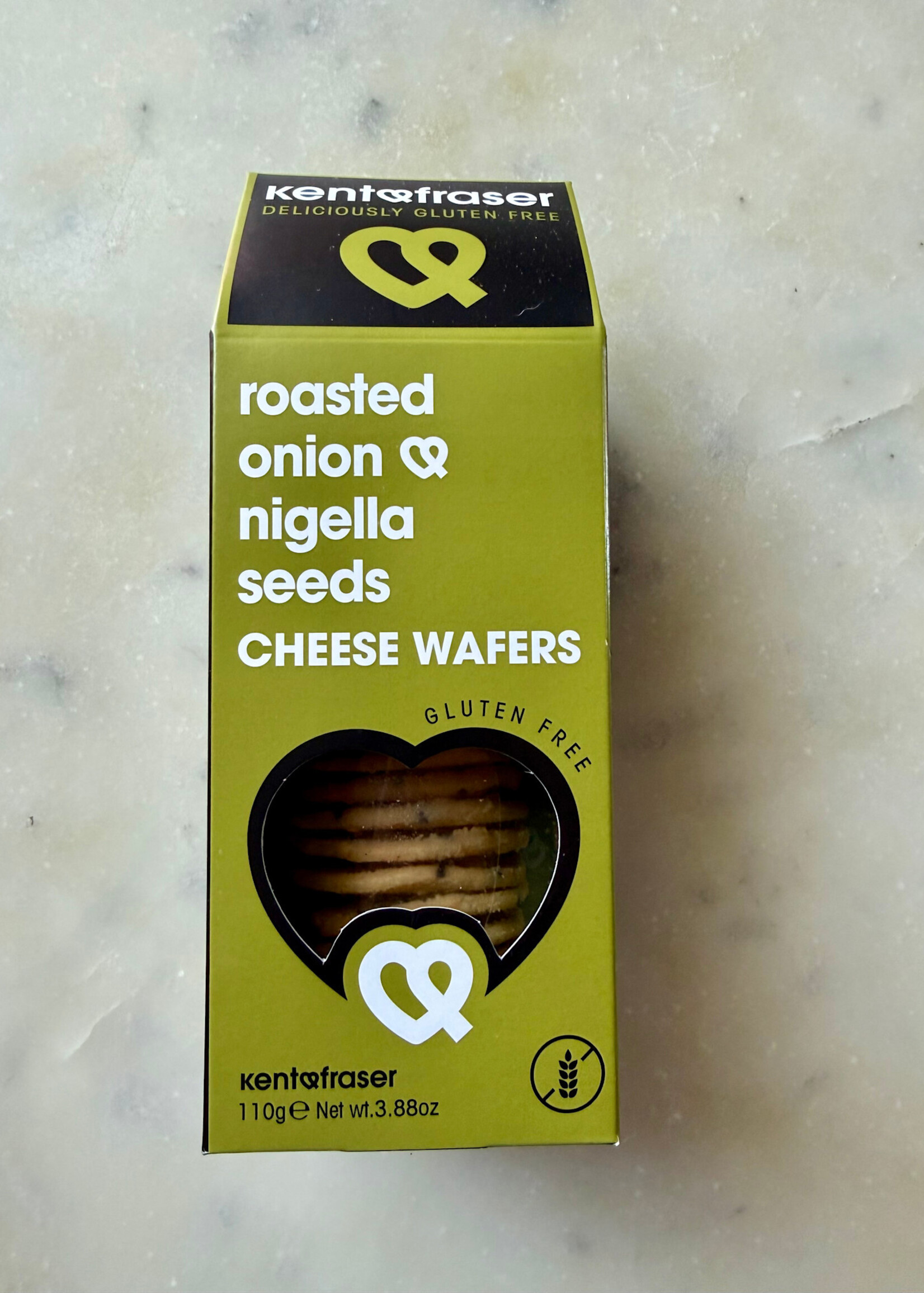 Kent and Fraser Gluten Free Onion and Nigella Seed Cheese Crackers