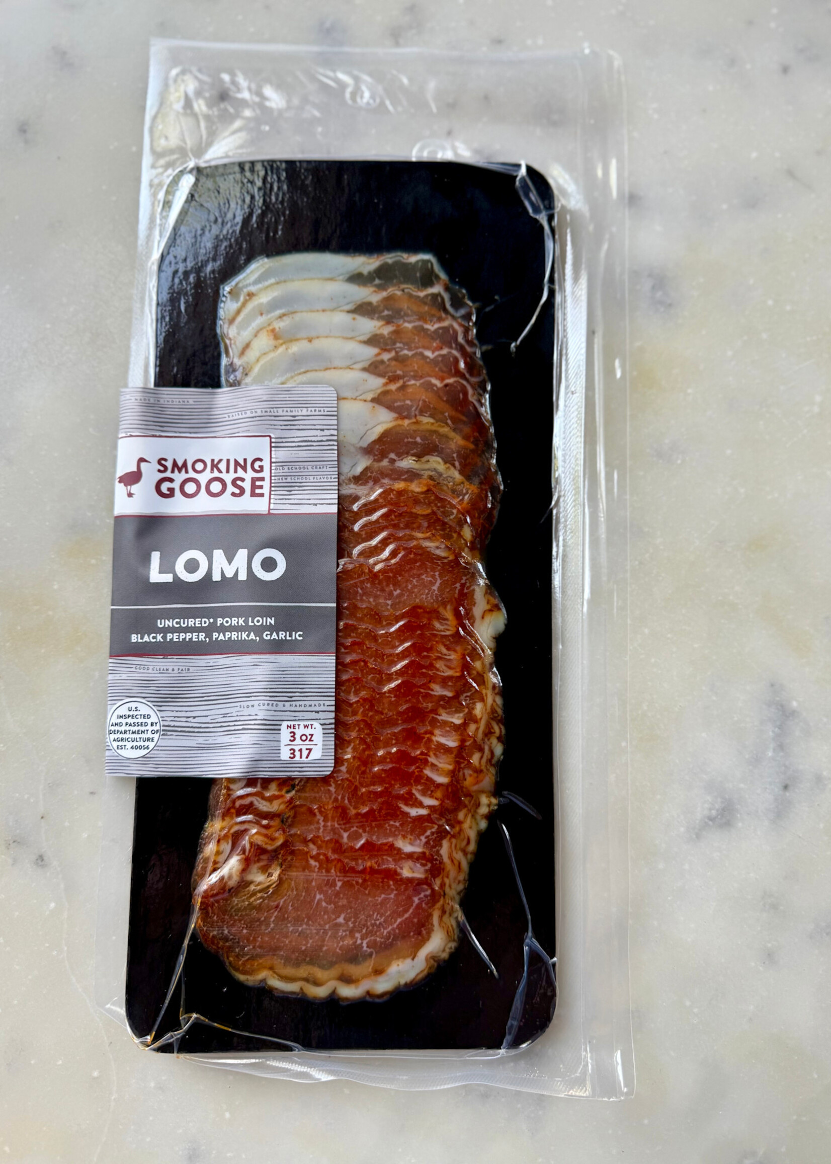 Smoking Goose, Lomo Uncured Pork Loin, Indianapolis, IN 3oz