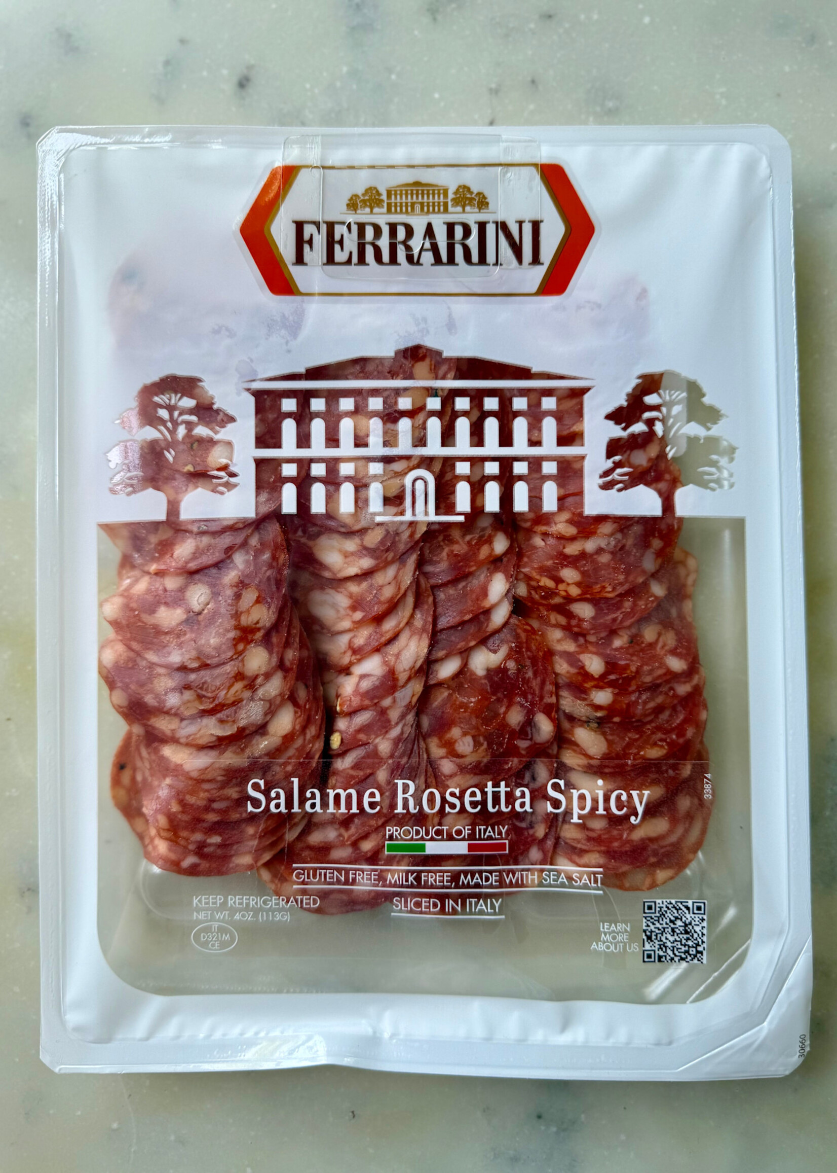 Ferrarini Salame Rosetta Spicy Italy 4oz (113g)