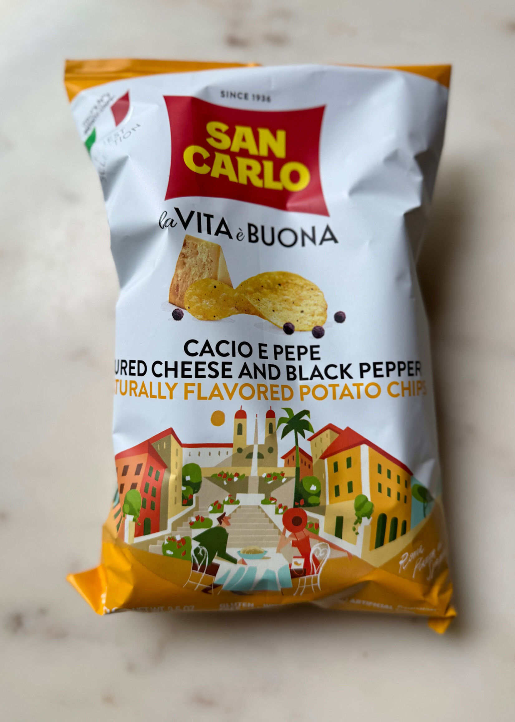 San Carlo La Vita è Buona Cacio e Pepe Potato Chips 3.5oz (100g)