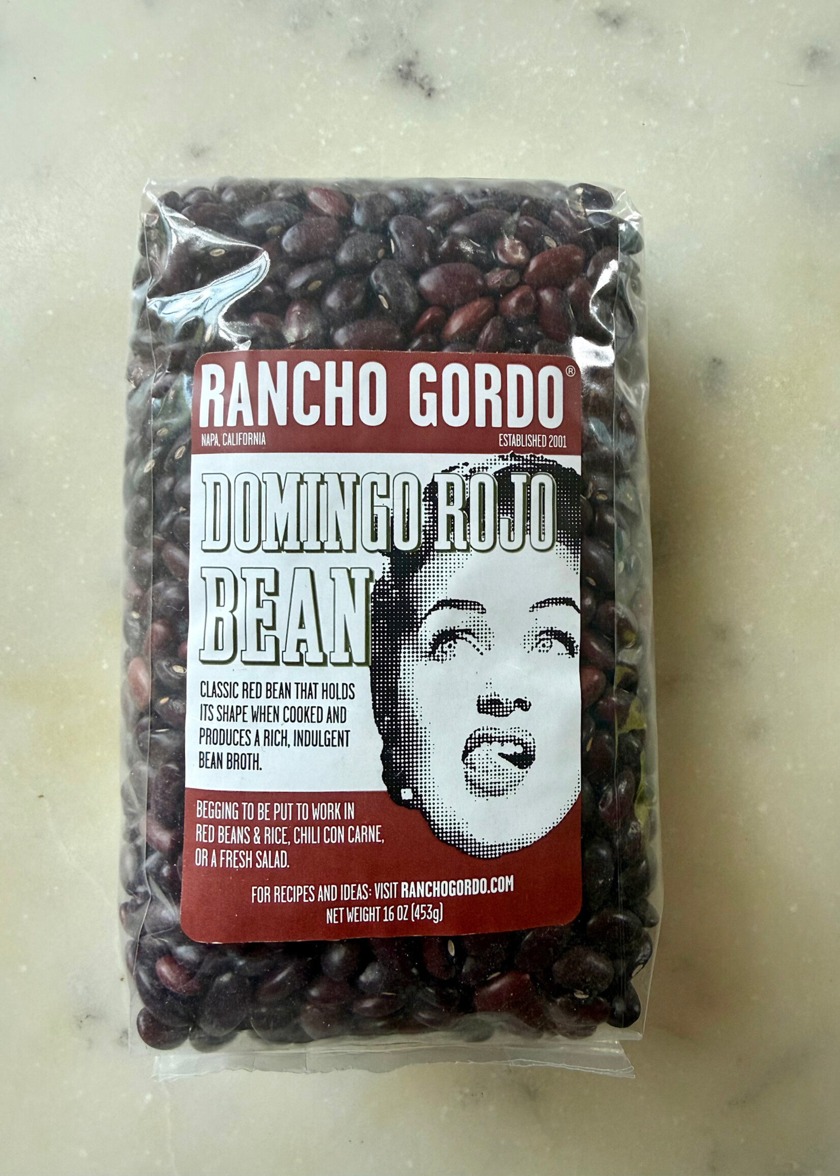 Rancho Gordo, Domingo Rojo Bean 16oz