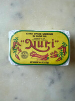 Nuri Extra Spiced Sardines in Olive Oil, Portugal (4.4oz)