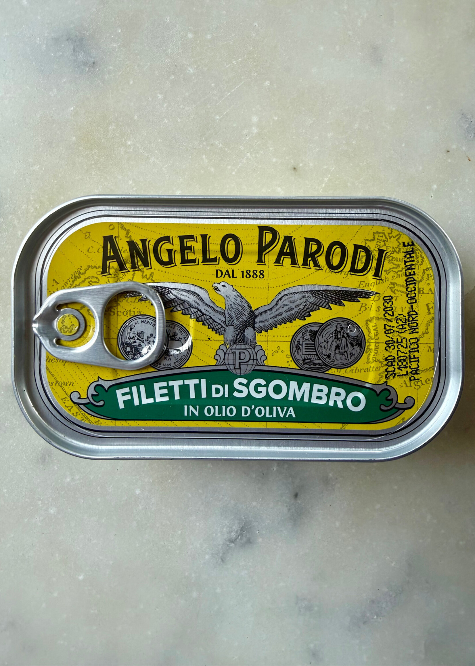 Angelo Parodi, Mackerel Fillets in Pure Olive Oil 4.40oz