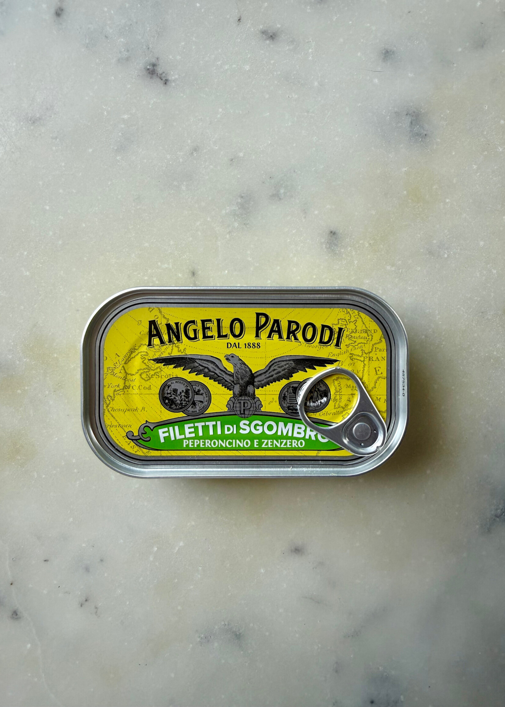 Angelo Parodi, Mackerel Fillets in Olive Oil with Ginger & Pepper 4.40oz