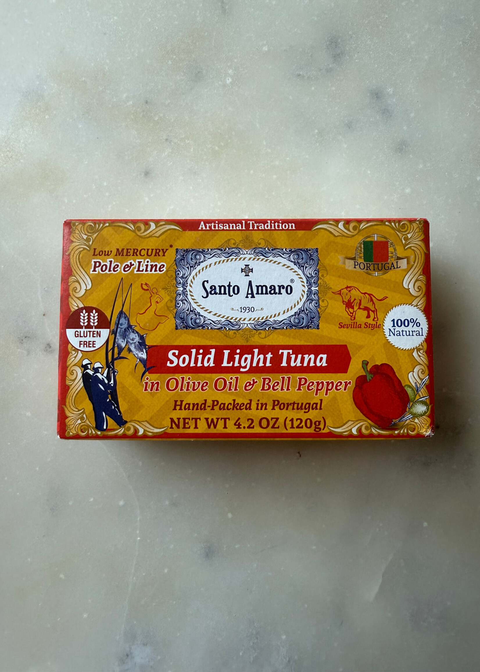 Santo Amaro Wild Tuna Filets in Olive Oil and Bell Pepper