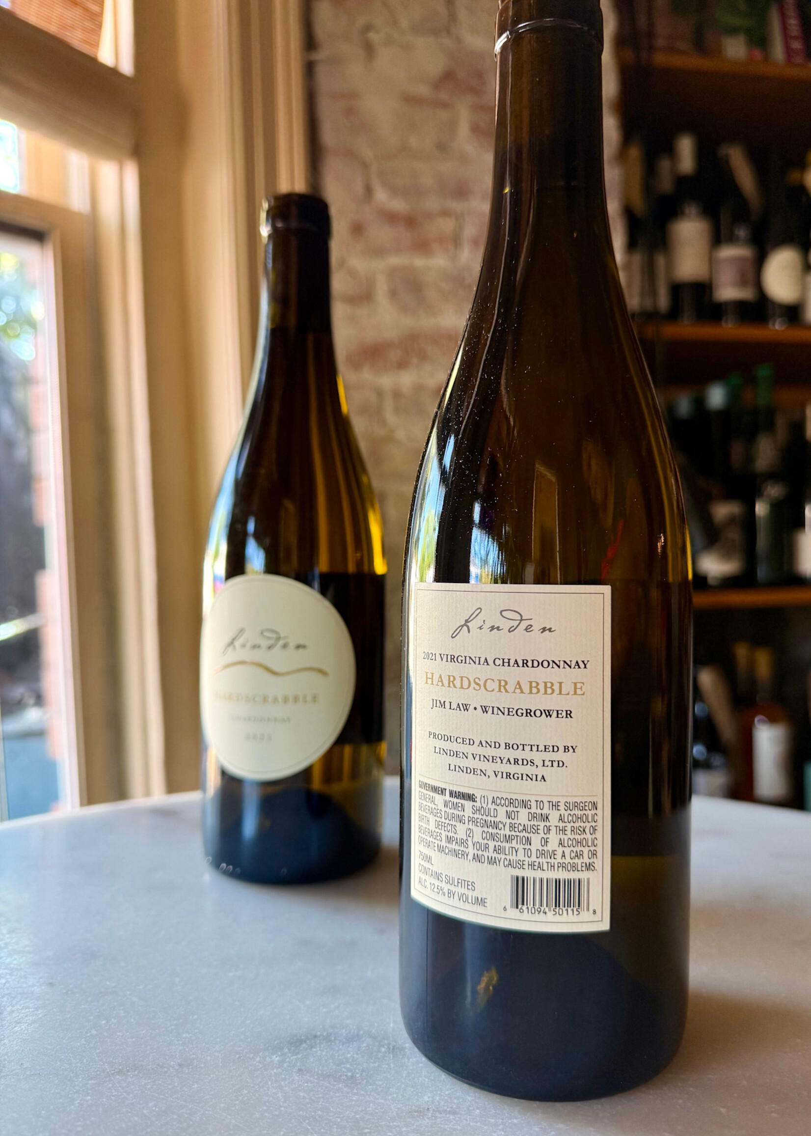 Linden Vineyard, Hardscrabble Chardonnay, Linden, Virginia 2021