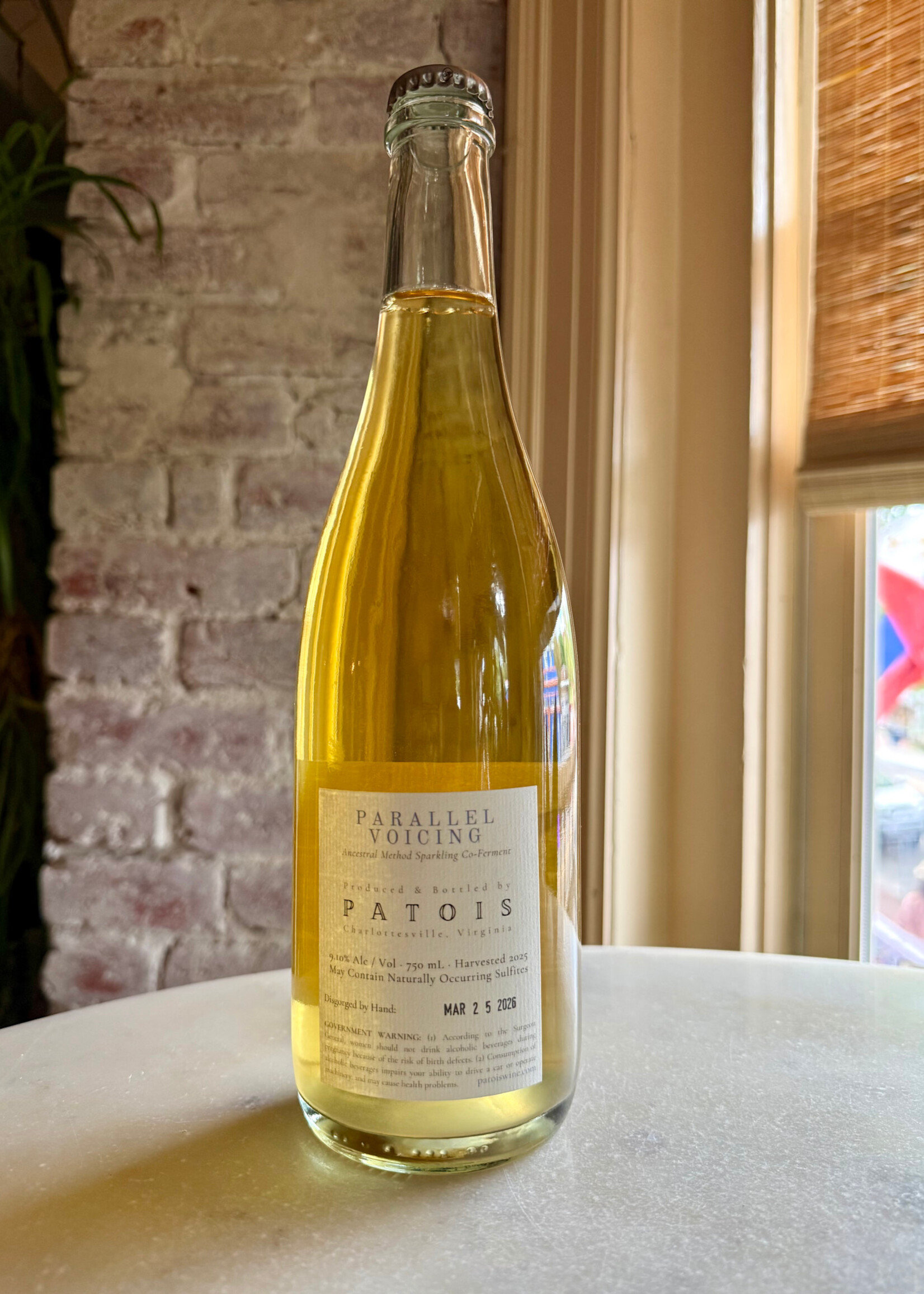 Patois Amherst County Cider “Parallel Voicing” Amherst County, Virginia 2025 750ml
