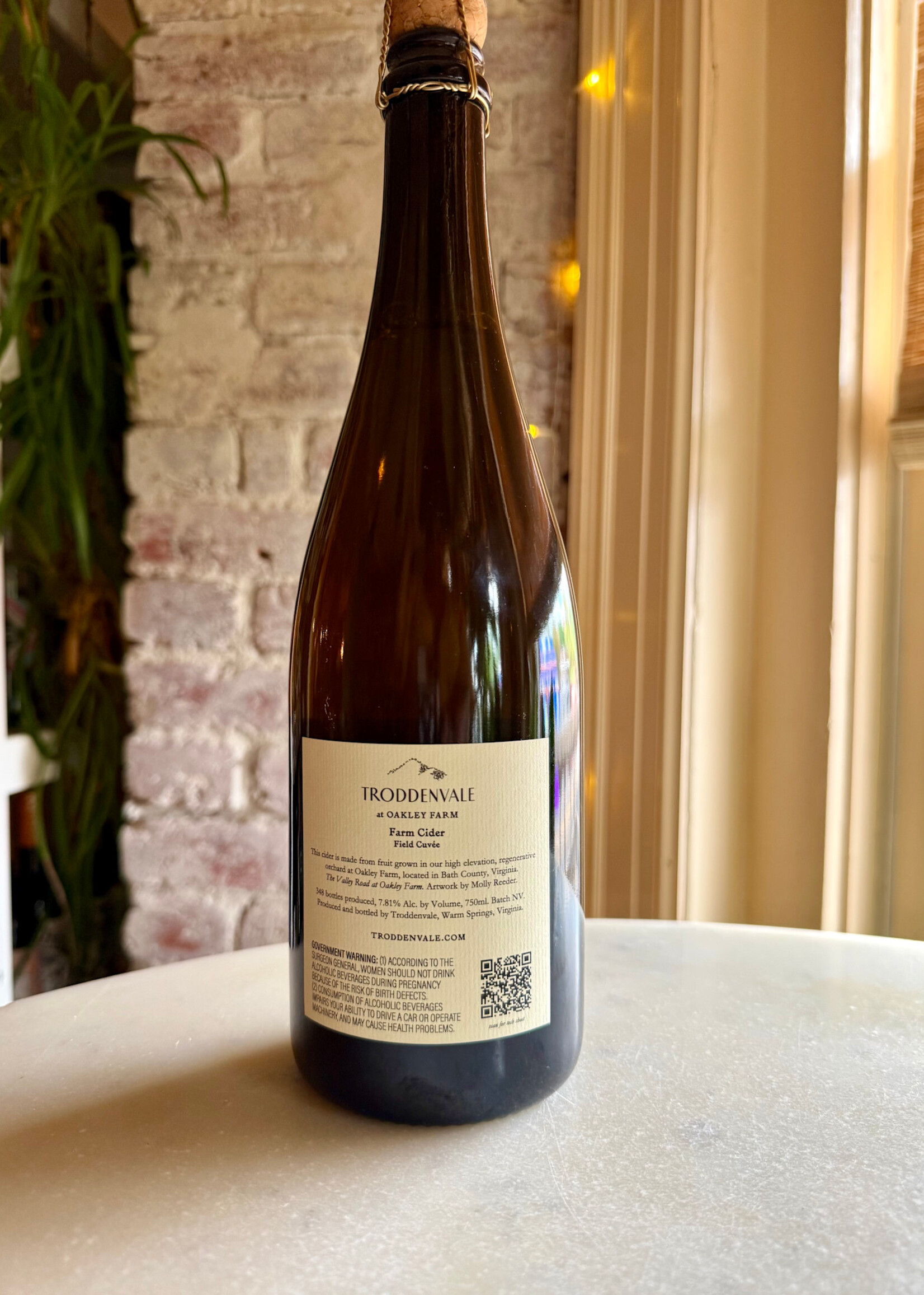 Troddenvale Farm Cider Field Cuvée, Warm Springs, Virginia 2024