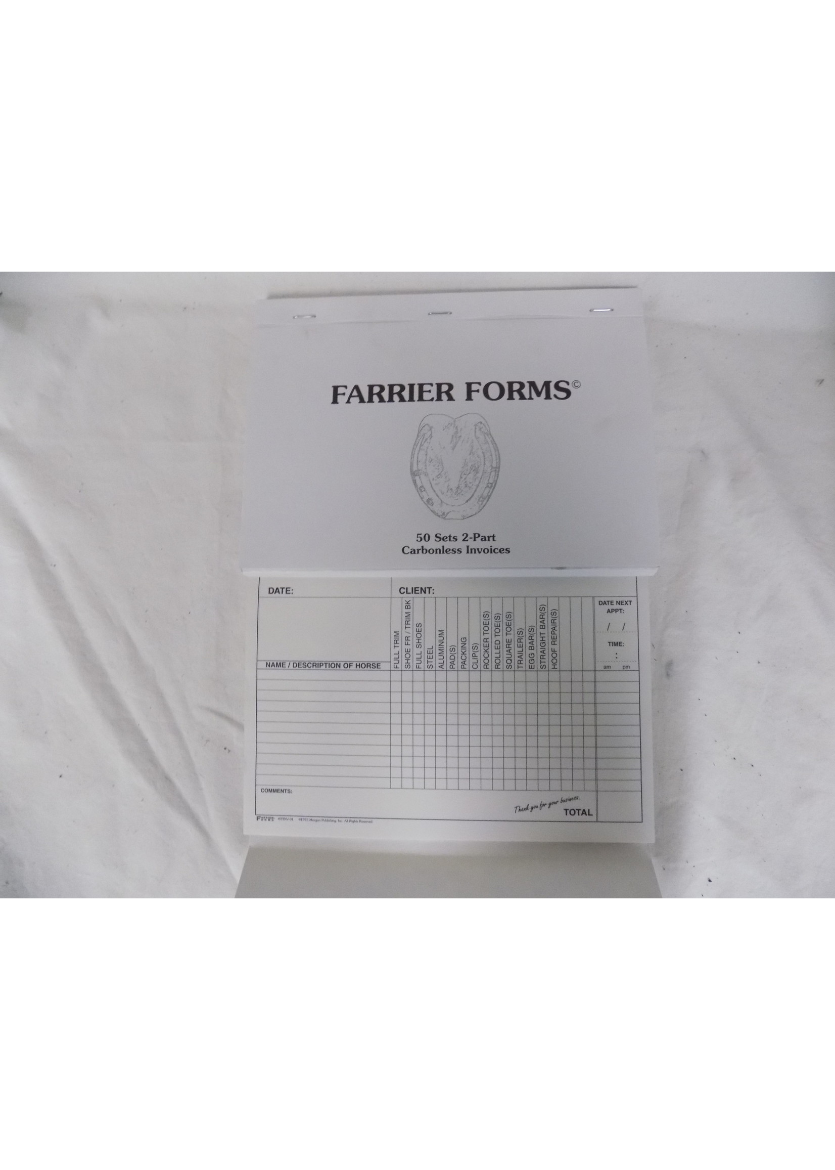 Farrier Forms Farrier Form Invoices