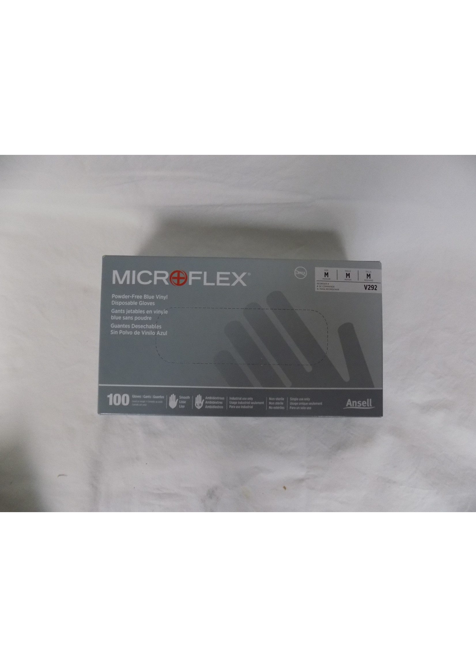 Ansel Latex Gloves size Medium,  (box 100)