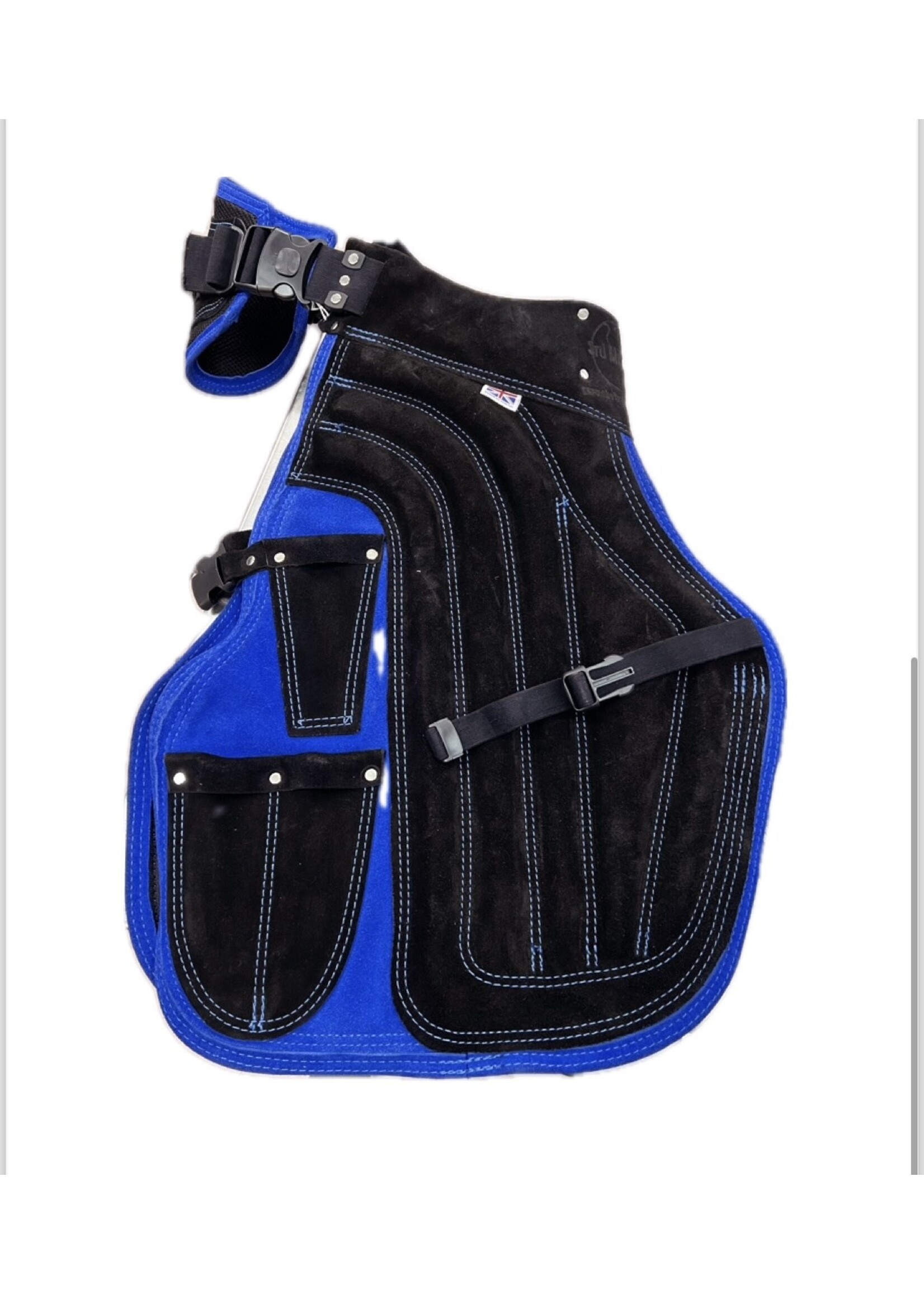3rd Millenium 3rd Millennium Deluxe Leather Apron Blue,  Short/Slim