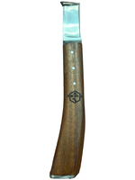 FLF Hoof Knife Straight w/butt plate, Left Hand