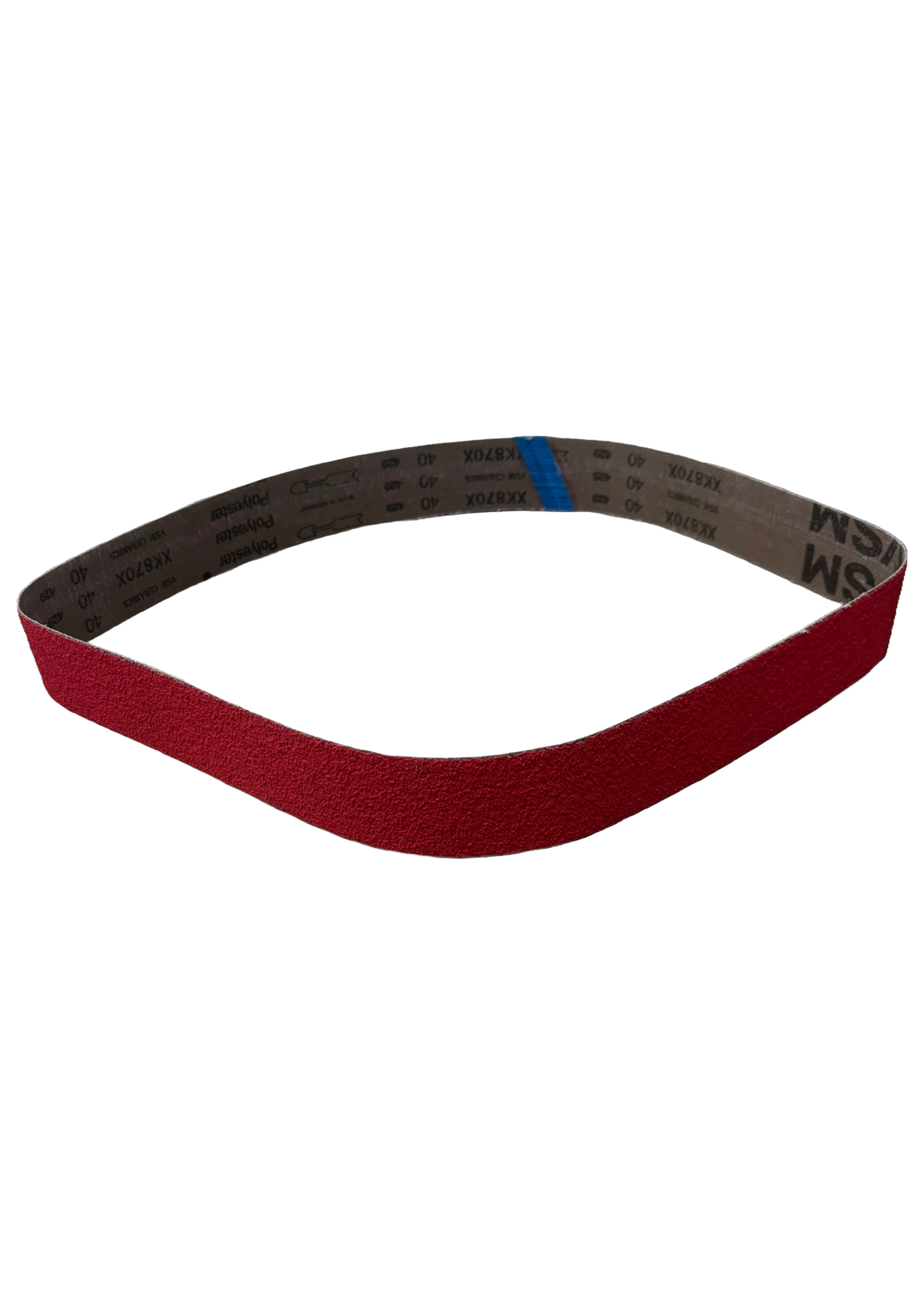 Foot Pro 2 x 48'' Belt Red Ceramic 40 grit