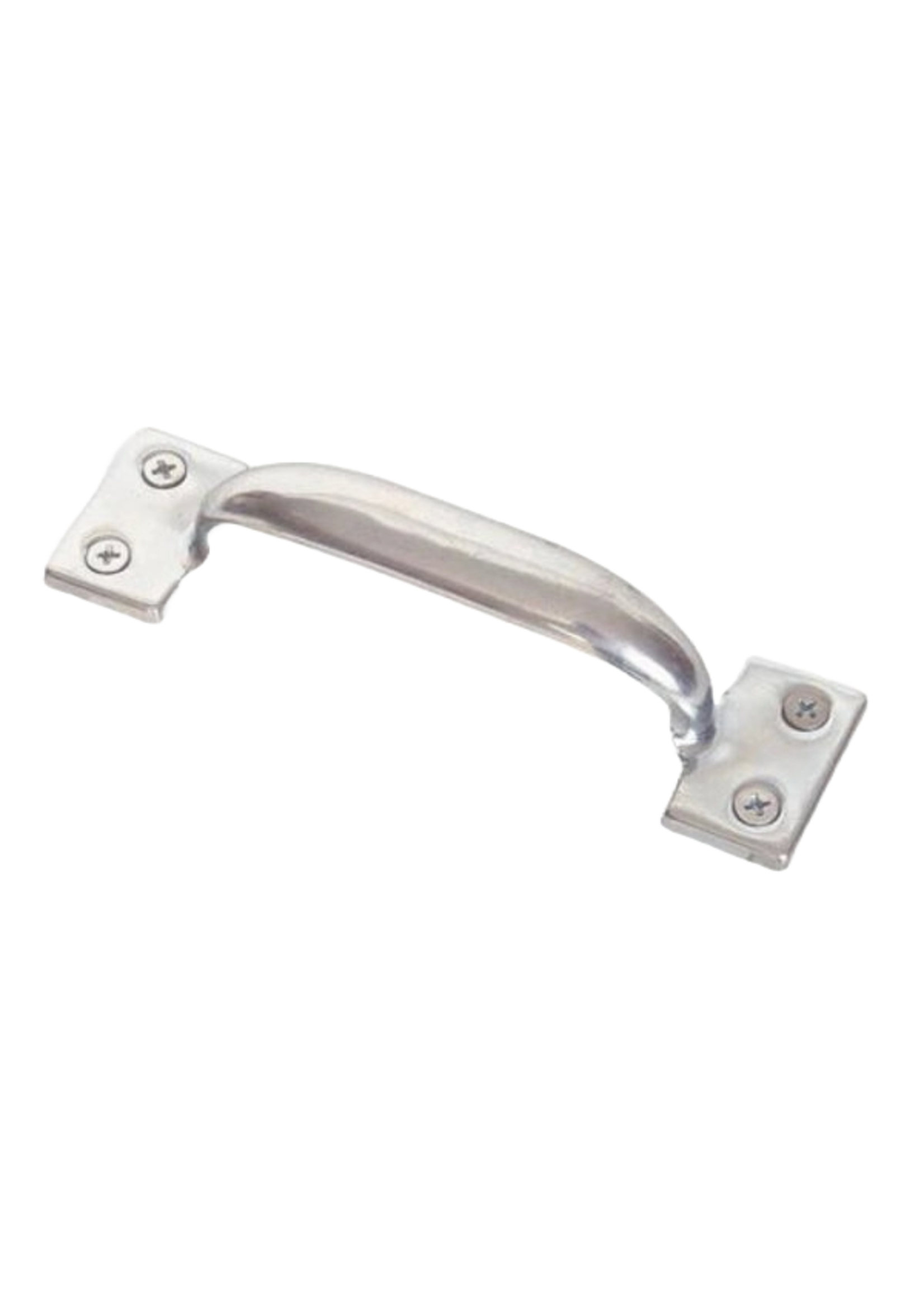 Door Pull, Polished Zinc , 5 x 1 1/4, ea