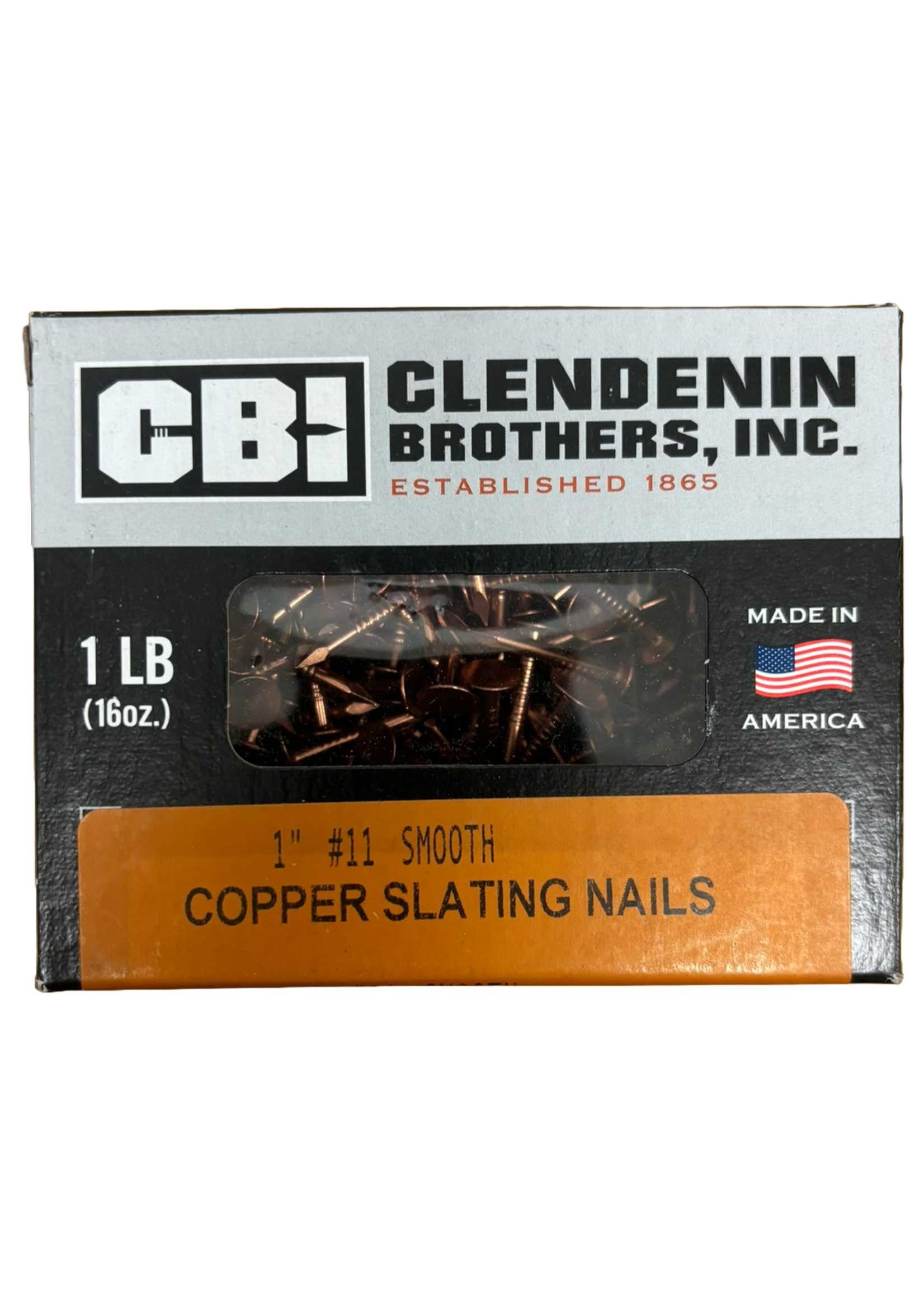 Clenendin Bros Copper Pad Nails, 1 lb. Box