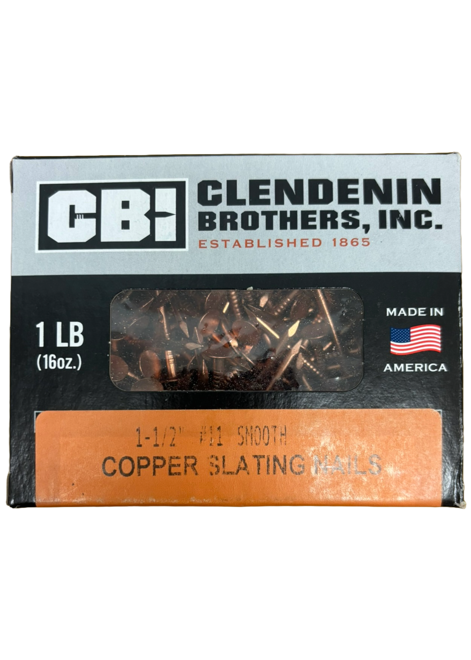 Clenendin Bros Copper Pad Nails, 1 lb. Box