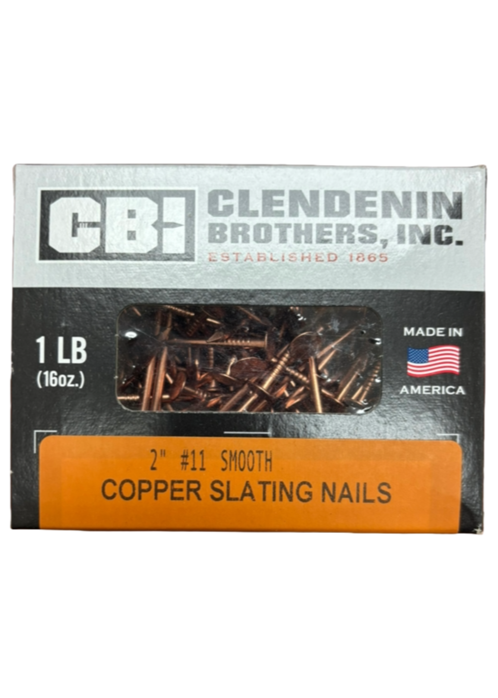 Clenendin Bros Copper Pad Nails, 1 lb. Box
