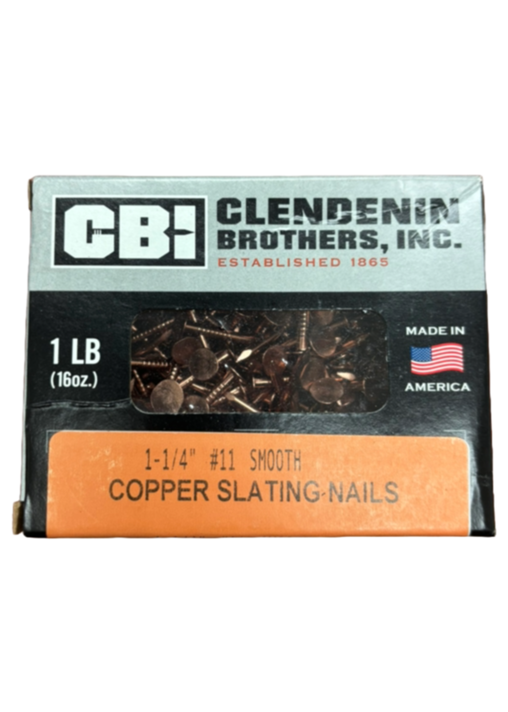 Clenendin Bros Copper Pad Nails, 1 lb. Box