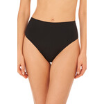 Natori Liquid High Rise Thong in Black