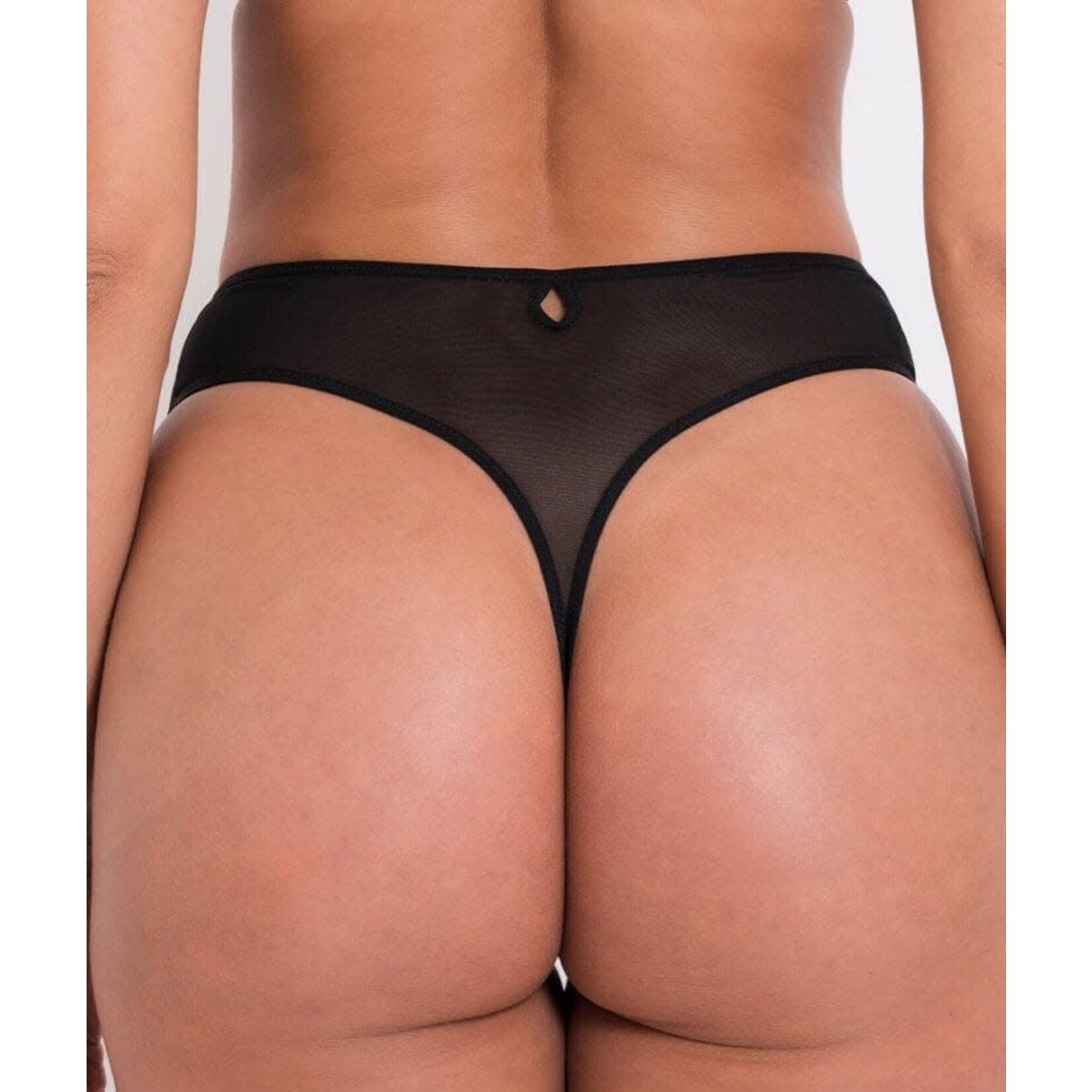 Scantilly Sheer Flora Deep Thong