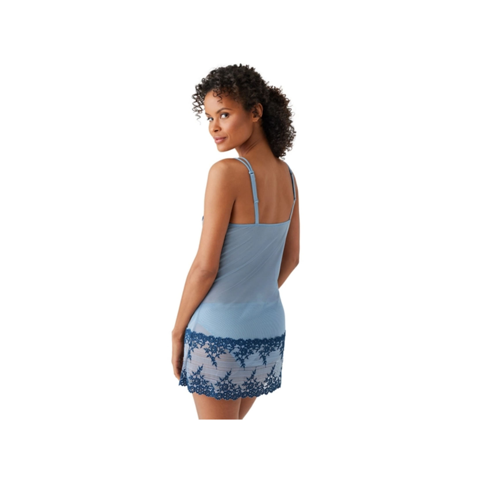 Wacoal Embrace Lace Chemise Seasonal Windward Blue / Titan