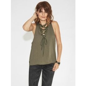 Oneteaspoon Oneteaspoon Radar Lace Up Tank