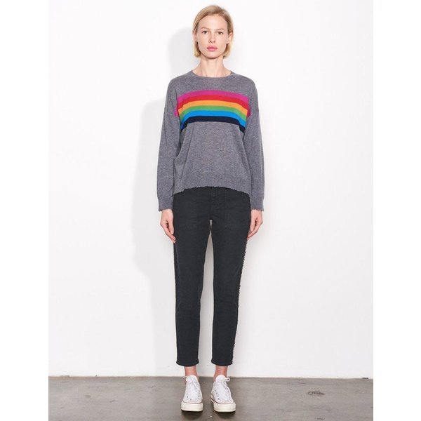 Sundry Sundry Center Color Stripe Crew