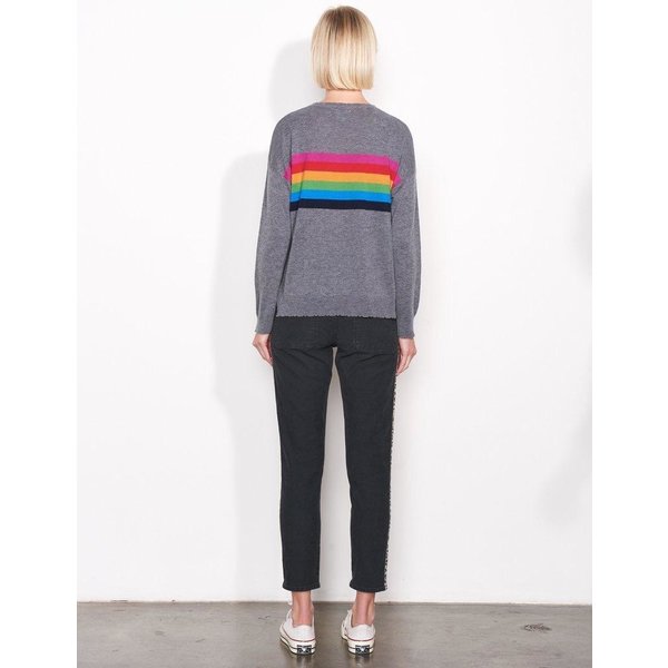 Sundry Sundry Center Color Stripe Crew