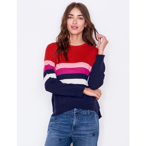 Sundry Sundry Stripes Crew Sweater