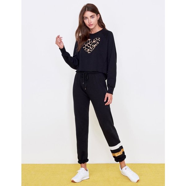 Sundry Sundry Leopard Heart Sweatshirt