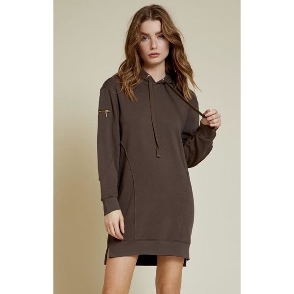 Nation Nation Paz Seamed Hoodie Dress