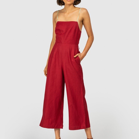 The Wolf Gang The Wolf Gang Alegrias Linen Jumpsuit