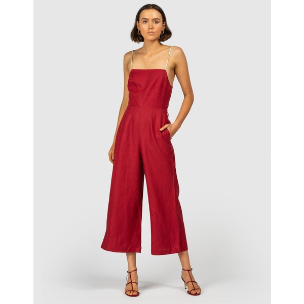 The Wolf Gang The Wolf Gang Alegrias Linen Jumpsuit