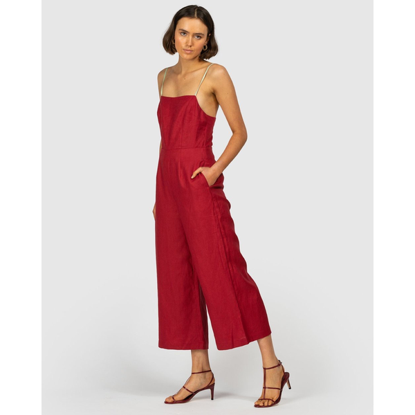 The Wolf Gang The Wolf Gang Alegrias Linen Jumpsuit