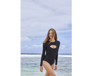 Mikoh Swimwear Mikoh Lunar Cutout Long Sleeve Bodysuit - I Heart Hanalei  Beach Boutique