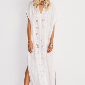 Jens Pirate Booty Jens Sunflower Captive Kaftan White O/S